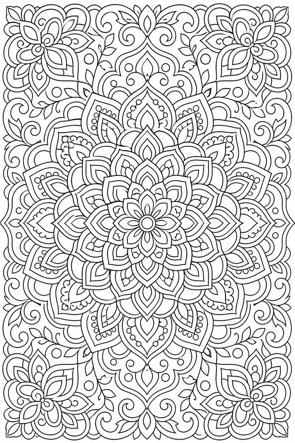 Mandala line art